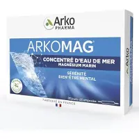 Arkopharma Arkomag Magnésium Marin & Vitamine B6 Goût Caramel 20 Ampoules