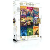 New York Puzzle Company : Puzzle Harry Potter XXL « Collage de couvertures de livres » – 500 pièces