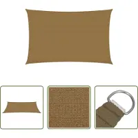The Living Store Tente pare-soleil 160 g/m² Taupe 2,5 x 4,5 m HDPE