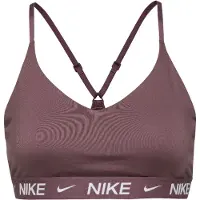 Nike Soutien-gorge de sport 'Indy' marron / blanc