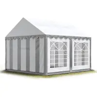 Sonstiges TOOLPORT 3x4 m Tente de réception / Barnum gris-blanc toile de haute qualité PVC 700 N