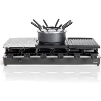 Livoo Appareil à raclette + fondue 12 personnes 1650w - - DOC234 -