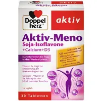 Doppelherz | Aktiv-Meno Isoflavones de soja + Calcium + D3 | 30 comprimés