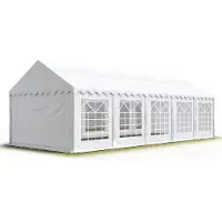 Sonstiges TOOLPORT 4x10 m Tente de réception / Barnum blanc toile de haute qualité PVC 700 N