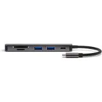 4smarts Hub 6W1 Dex Function 2Xusb-A 3.0/Usb-C/Hdmi/Sd/Microsd Szary 468782