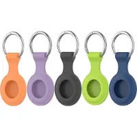 4smarts Étui AirTag, Accessoires pour traceur, Noir, Bleu, Vert, Orange