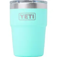 Yeti Rambler Stackable Cup 16oz Mag Slider Lid, Seafoam, tasse thermos empilable avec couvercle, 473 ml