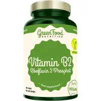 GreenFood Capsules de vitamine B2, riboflavine 5'phosphate avec vitamines, 90 capsules
