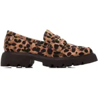 Carmela pour femme. 16254505-LEOPARDO Chaussures en cuir 162545 animalprint (39), Plat, Aucun, Casuel, Imprimé animal