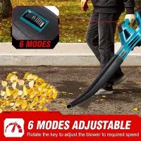 OEM Souffleur électrique - 588vf - 6 vitesses - Souffleur sans fil - Batterie lithium-ion de 22 900 mAh - Arroseur de pelouse - Balai à gazon - Appareil d'entretien de pelouse
