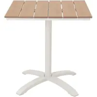 Ebuy24 Mads table de café de jardin 70x70 cmReproduction teck.