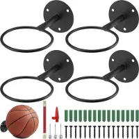 OEM Supports muraux pour ballons de basket, de football et de volley-ball - Noir