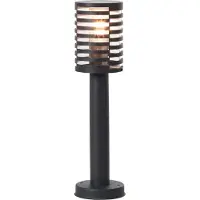 Brilliant Lampe , Venlo borne d'éclairage extérieur 50cm noir mat, inox/plastique, 1x A60, E27, 40W,ampoules normales (non incluses)