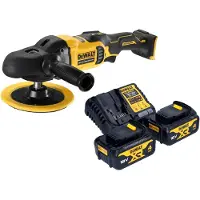 DeWalt DCM 849 M2 Polisseuse excentrique sans fil 18 V 180 mm Brushless + 2x batterie 4,0 Ah + chargeur
