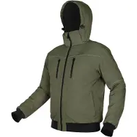 Topex Kurtka ocieplana z kapturem OUTDOOR zielona rozmiar L (L)