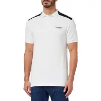 Hackett Am Col Block Short Sleeve Polo Blanc M Homme