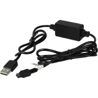 VHBW Câble USB de chargement compatible avec Sony DCR- HC41E, HC42, HC45, HC45E, HC43, HC43E, HC44, HC44E, HC42E caméra, caméscope, noir