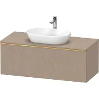 Duravit D-Neo, sous-lavabo en console suspendu, 1200x459x550mm, 1x tiroir, avec poignée or poli, DE4949034750000