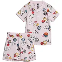 Adidas Seasonal Essentials Fun Tee Set Rose 12-18 Months Enfants