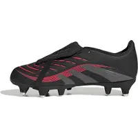 Adidas Bottes de Football Predator League Tongue SG Terrain Souple Enfant Core Black/Grey Four/Lucid Red