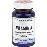Hecht Pharma GmbH Geschäftsbereich Handelsware GALL PHARMA Vitamine A 800 µg GPH gélules, 60 gélules