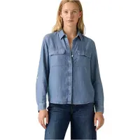 Levi's Elaine Utility Long Sleeve Shirt Bleu XS Femme