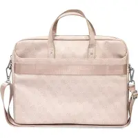 GUESS Torba GUCB15P4TP 16" różowy/ rose Saffiano 4G Triangle Logo, Sac pour notebook, Rose