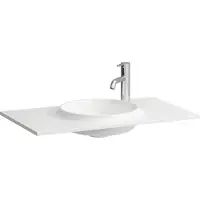 Laufen LANI lavabo pour meuble slim, 775x445mm, pour H404262, Marbond, 1 trou pour robinet, sans trop-plein, H8140740001141