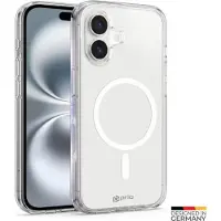 Prio Etui de protection MAG pour iPhone 16 (6,1 pouces) clair (Apple iPhone 16), Coque pour téléphone portable, Transparent