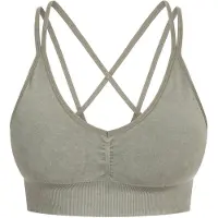SMILODOX Haut de sport olive / blanc