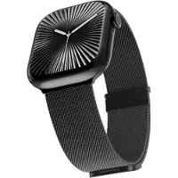 EPICO Milanese+ pour Apple Watch SE/Séries 1-9 (42/44/45mm)/10 (46mm)/Ultra (49mm) - Gris spatial