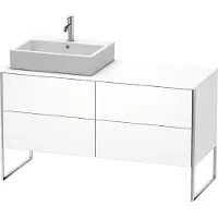 Duravit XSquare Meuble sous-lavabo sur console au sol, 4 tiroirs, vasque à gauche, 1400x778x548mm, XS4923L8484