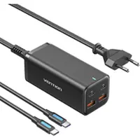 Vention Chargeur mural FBSBG-EU/ 2xUSB Type-C + câble USB Type-C/ 2xUSB/ 100W
