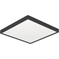 Eglo Lumière de plafond IP44 Fueva 6 Carré - Noir - 15x15cm