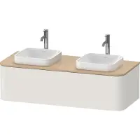 Duravit Happy D.2 Plus Meuble sous-vasque sur console suspendu, 1300x550 mm, 1 tiroir, pour vasque à poser, HP4943B39390010