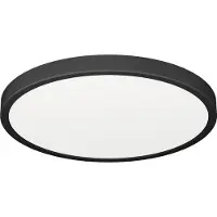 Eglo Lumière de plafond IP44 Fueva 6 rond - noir - Ø 27,8 cm