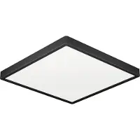 Eglo Lumière de plafond IP44 Fueva 6 Carré - Noir - 22x22cm