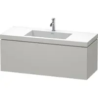 Duravit L-Cube c-bonded Ensemble suspendu, 1 tiroir, sans trop-plein, 1 trou pour robinet, 1200x500x480mm, LC6919O0707