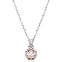 Swarovski Pendentif pierre de naissance - Rose et Argent