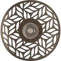 Eglo Applique murale Swaby, applique d'intérieur, lampe de salon avec abat-jour décoratif, acier bronze, douille E27