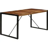 Syfax Table de salle à manger 160x80x75 cm Bois de Sesham massif