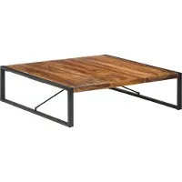 vidaXL Table basse 140x70x40 cm en bois massif avec finition palissandre