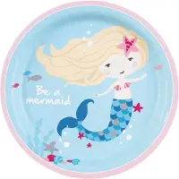 Amscan Be A Mermaid 8 Assiettes Be A Mermaid 23cm