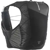 Salomon - Sac de trail/running - Active Skin 12 Set Black/Metal - Taille XS - Noir