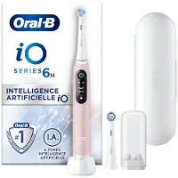 Oral-B Brosse à Dents Électrique - ORAL-B - iO Series 6 - Pink Sand - 5 Modes - Bluetooth - Capteur Pression