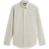 Tommy Hilfiger Chemise business 'Flex' taupe / blanc
