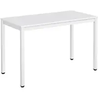 Leobert Table - - Tessa - Blanc/Pieds Blancs - 120 X 60 X 76 Cm