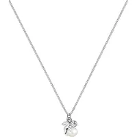 Elli Chaîne 'Engel' argent / blanc perle