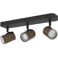 Eglo Projecteurs de salle de bain Consuma 1 3x GU10 - noir avec bronze