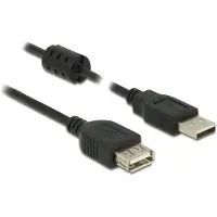 DeLOCK USB Verl. A -> A St/Bu 1.00m schwarz